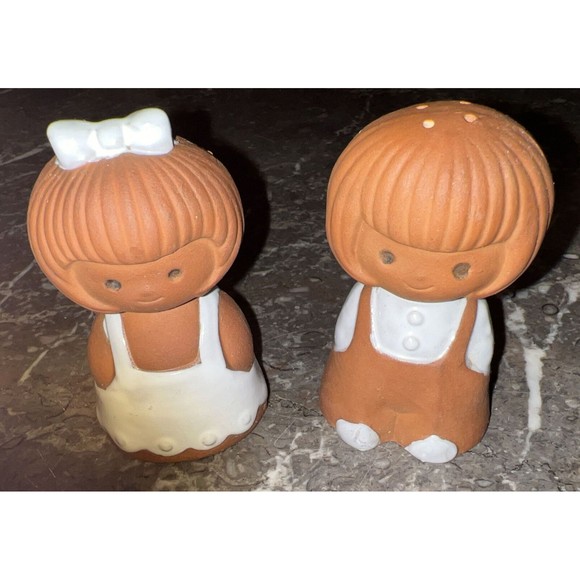 VTG Holt Howard Gingerbread Christmas Thanksgiving Salt Pepper Shaker Japan - Picture 7 of 9
